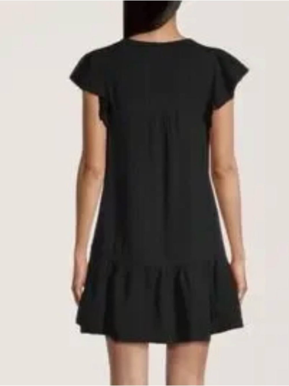 Denver Hayes 2XL Charcoal T Shirt Dress, Short Cap Sleeve, Ruffled Tier  Hem - Picture 10 of 10